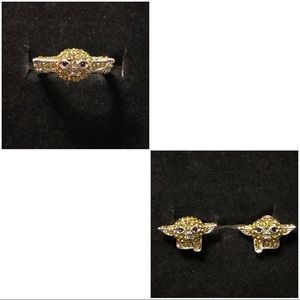Grogu “Baby Yoda” - ring & earrings set